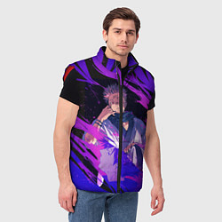 Мужской жилет Магическая битва, цвет: 3D-красный — фото 2