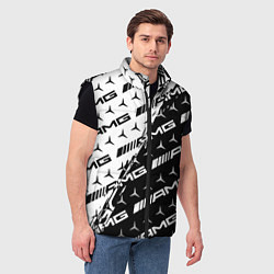Мужской жилет MERCEDES BENZ AMG, цвет: 3D-черный — фото 2