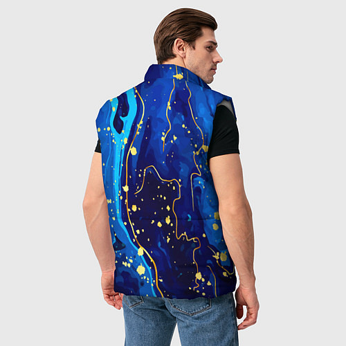 Мужской жилет СИНИЙ ГРАНИТ / 3D-Светло-серый – фото 4
