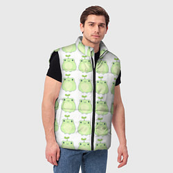 Мужской жилет Лягушки-росточки, цвет: 3D-черный — фото 2