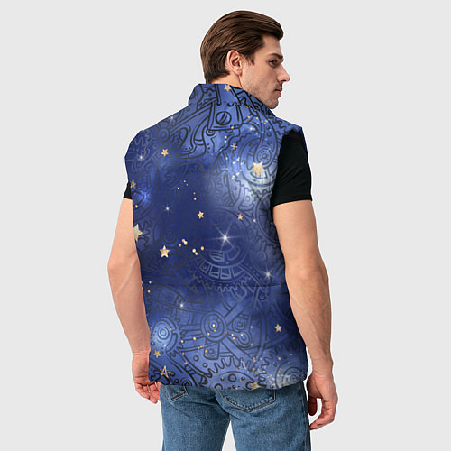 Мужской жилет Небо в стиле Стимпанк / 3D-Черный – фото 4