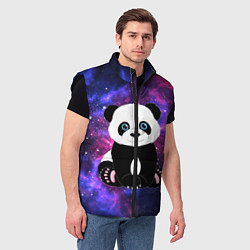Мужской жилет Space Panda, цвет: 3D-черный — фото 2