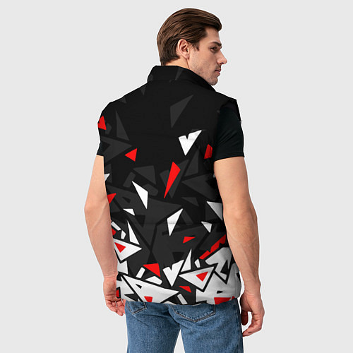 Мужской жилет NISSAN НИССАН ОСКОЛКИ / 3D-Черный – фото 4