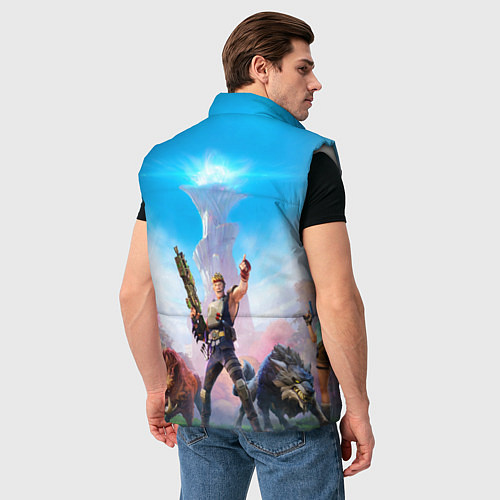 Мужской жилет Fortnite Новая Глава / 3D-Светло-серый – фото 4