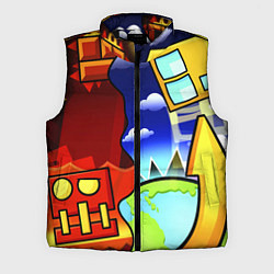 Мужской жилет Geometry Dash, цвет: 3D-черный