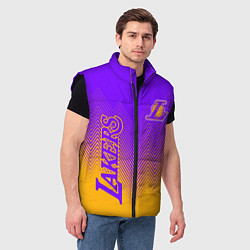 Мужской жилет LOS ANGELES LAKERS ЛЕЙКЕРС, цвет: 3D-черный — фото 2