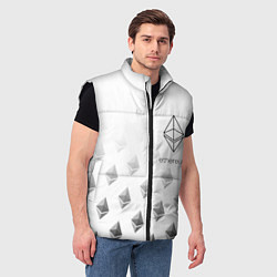 Мужской жилет ETHEREUM ЭФИРИУМ ЭФИР, цвет: 3D-черный — фото 2