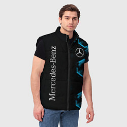 Мужской жилет Mercedes Мерседес Неон, цвет: 3D-черный — фото 2