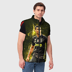 Мужской жилет Cristiano Ronaldo Juventus, цвет: 3D-красный — фото 2