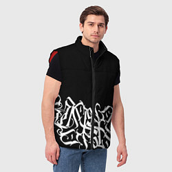 Мужской жилет КАЛЛИГРАФИЯ CALLIGRAPHY, цвет: 3D-красный — фото 2
