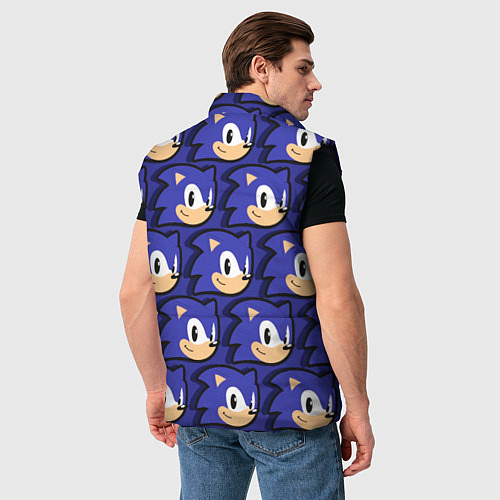 Мужской жилет Sonic pattern / 3D-Черный – фото 4