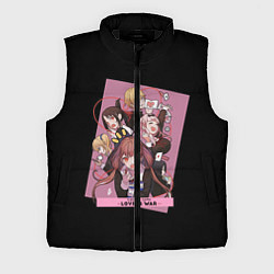 Мужской жилет Kaguya Sama Госпожа Кагуя, цвет: 3D-черный
