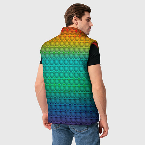 Мужской жилет POP IT СИМПЛ ДИМПЛ / 3D-Красный – фото 4