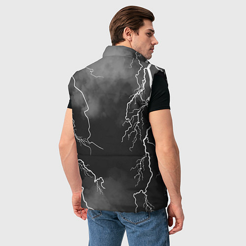 Мужской жилет METALLICA РАЗРЯД МОЛНИИ / 3D-Черный – фото 4