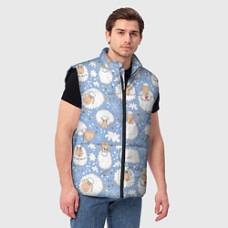 Мужской жилет Счастливые овечки, цвет: 3D-черный — фото 2