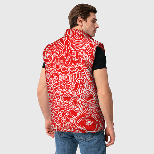 Мужской жилет Samurai / 3D-Красный – фото 4