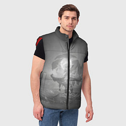 Мужской жилет Пираты в море, цвет: 3D-красный — фото 2