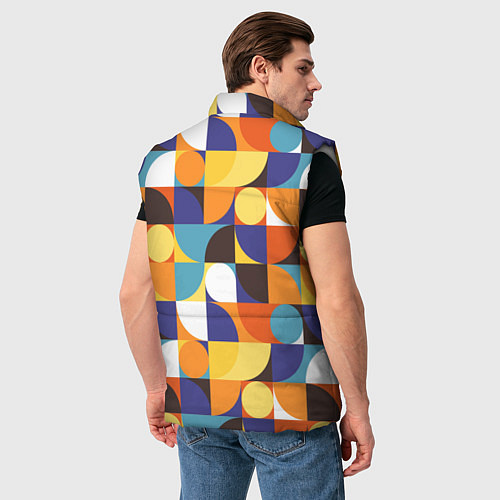 Мужской жилет Геометрия / 3D-Светло-серый – фото 4