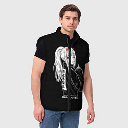 Мужской жилет Зеро Ту показывает палец, цвет: 3D-черный — фото 2