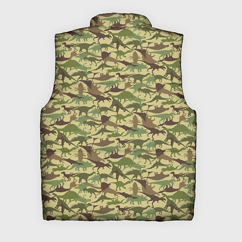 Мужской жилет Динозавры камуфляж / 3D-Светло-серый – фото 2