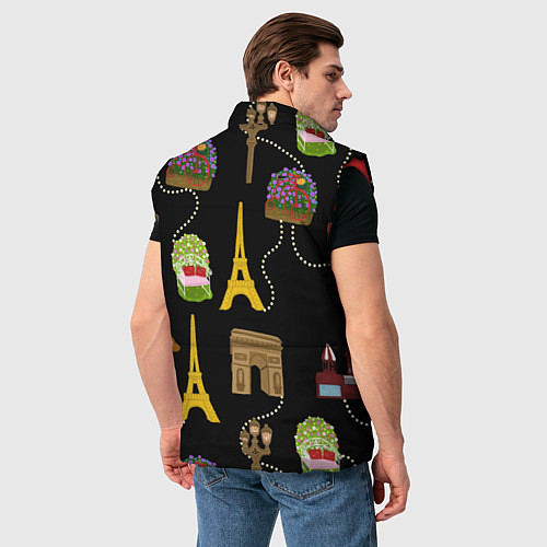 Мужской жилет Париж / 3D-Красный – фото 4