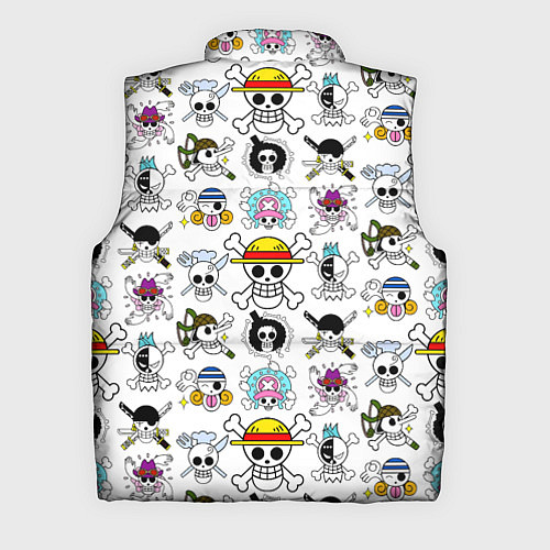 Мужской жилет Веселые Роджеры пиратов Соломенной Шляпы / 3D-Светло-серый – фото 2