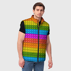 Мужской жилет POP it ИГРУШКА АНТИСТРЕСС, цвет: 3D-черный — фото 2