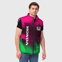 Мужской жилет NEON HONDA НЕОН ХОНДА, цвет: 3D-светло-серый — фото 2