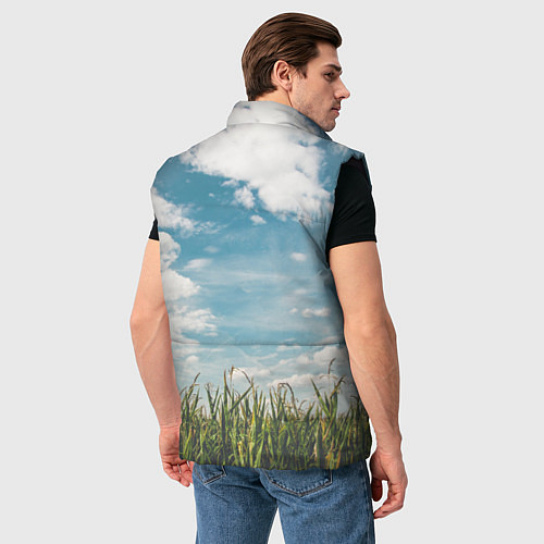 Мужской жилет Небушко и полюшко / 3D-Черный – фото 4