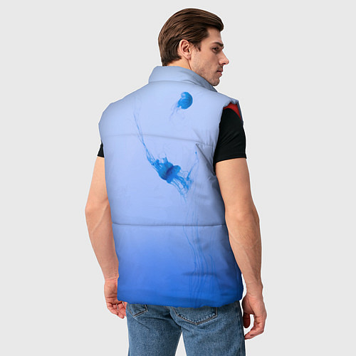 Мужской жилет МЕДУЗЫ ГРАДИЕНТ / 3D-Красный – фото 4