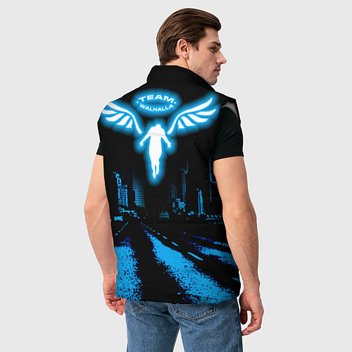 Мужской жилет Баджи На Байке / 3D-Светло-серый – фото 4