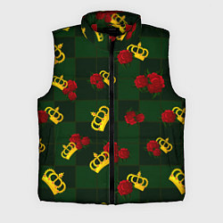Мужской жилет Короны и розы, цвет: 3D-красный