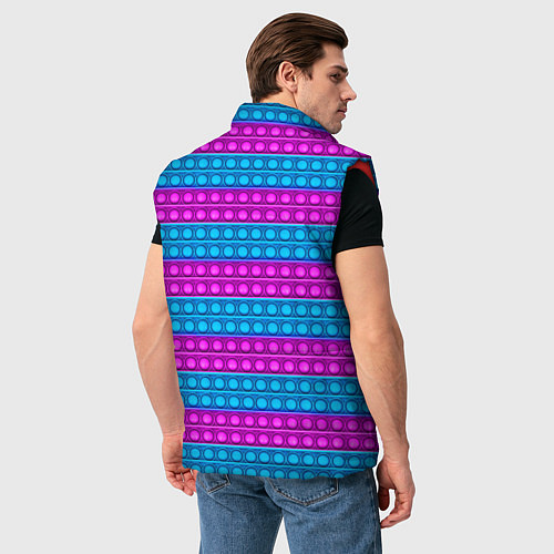 Мужской жилет АНТИСТРЕСС POP it ПОП-ИТ / 3D-Красный – фото 4