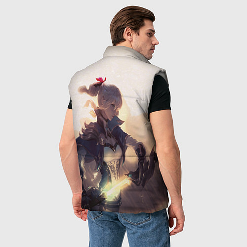 Мужской жилет GENSHIN IMPACT ДЕВУШКА / 3D-Светло-серый – фото 4