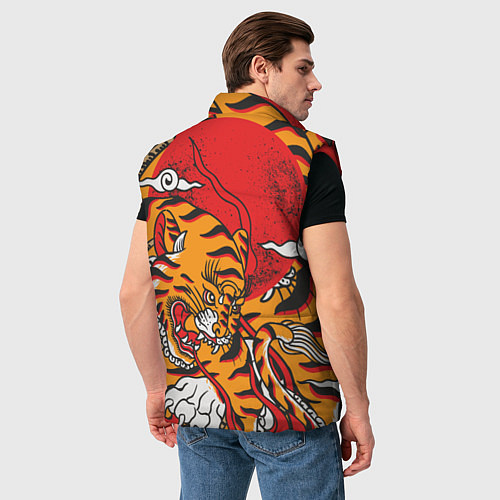 Мужской жилет Год тигра / 3D-Красный – фото 4