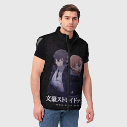 Мужской жилет Осаму Дазай и Чуя Накахара, цвет: 3D-светло-серый — фото 2