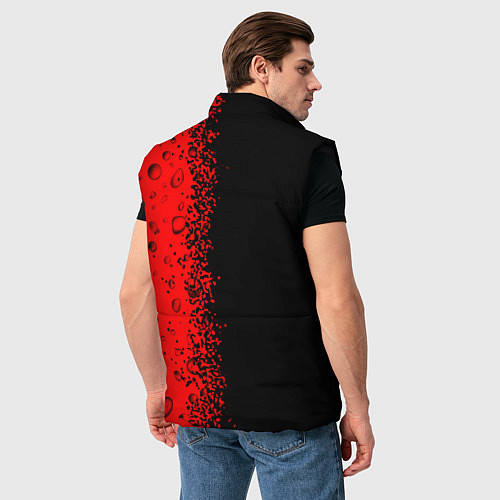 Мужской жилет Nissan Skyline - Paint Vertical / 3D-Черный – фото 4