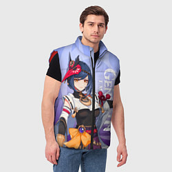 Мужской жилет Genshin Impact, Сара, цвет: 3D-красный — фото 2