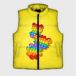 Мужской жилет АНТИСТРЕСС ПОП ИТ POP IT, цвет: 3D-светло-серый