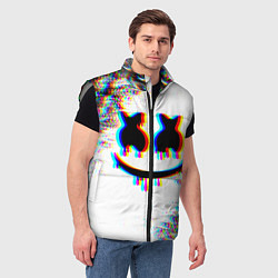 Мужской жилет MARSHMELLOW GLITCH, цвет: 3D-светло-серый — фото 2