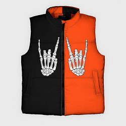 Мужской жилет Ладошки скелета, цвет: 3D-красный