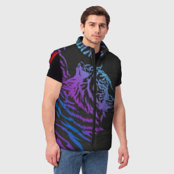 Мужской жилет Tiger Neon, цвет: 3D-красный — фото 2