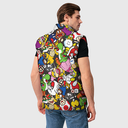 Мужской жилет Mario ALLSTARS / 3D-Красный – фото 4