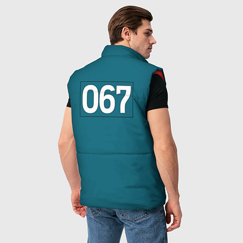 Мужской жилет Игра в кальмара: 067 / 3D-Красный – фото 4