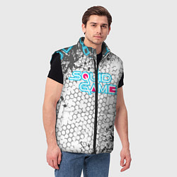 Мужской жилет Игра в кальмара, цвет: 3D-черный — фото 2