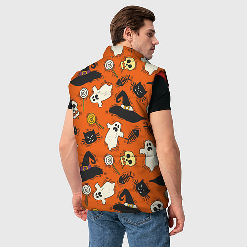 Мужской жилет Хэллоуинские шалости / 3D-Красный – фото 4