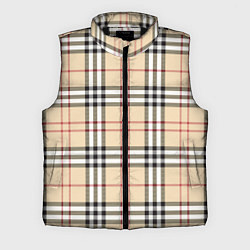 Мужской жилет Клетчатый принт в стиле Burberry, цвет: 3D-черный