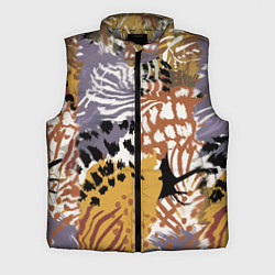 Мужской жилет Зебра Пятнистая, цвет: 3D-светло-серый