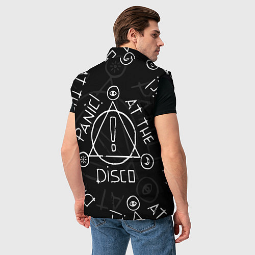Мужской жилет Panic! At the Disco - Pray For The Wicked / 3D-Черный – фото 4