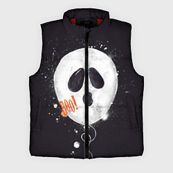 Мужской жилет Шарик-пугайка черный, полиэстер, цвет: 3D-красный